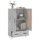 Highboard Concrete Grey 69.5x31x115 cm Engineered Wood 830320
