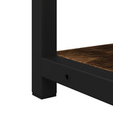 Bathroom Mirror Cabinet Smoked Oak 60x16x60 cm Engineered Wood 842423