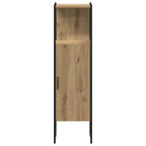 Bathroom Furniture Set with Shelf 4 pcs Brown Engineered wood 3334428