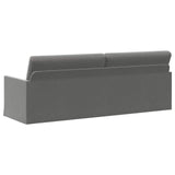 3 Seater Sofa Dark Grey 220 x 81 x 82 cm Velvet 42041154