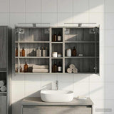 Bathroom Cabinet Set 3 pcs 120 x 14.5 x 70 cm Engineered wood 3403757