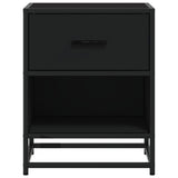 ZNTS Bedside Cabinets 2 pcs Black 40x31x50 cm Engineered Wood 848685