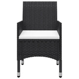 Garden Dining Set Black, Cream white 3095890