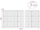 Gabion with 3.5 mm Wire and 10x10 cm Mesh 950x20x150 cm 3463141