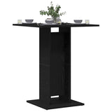 Bistro Table Black Oak 60x60x75 cm Engineered Wood 862494