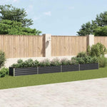 Garden Raised Bed Galvanised Steel 600x80x45 cm Anthracite 47075