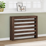 Radiator Cover Brown Oak 104x20x82 cm Engineered Wood 852696