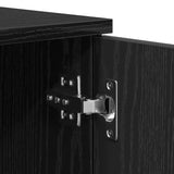 Storage Bed Frame Black oak 100 x 200 cm Engineered wood 3335182