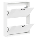 Wall-Mounted Shoe Cabinet HAARLEM 71 x 17 x 86 cm White 896855
