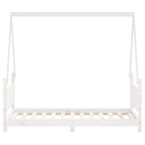 Kids Bed Frame White 80x160 cm Solid Wood Pine 834505