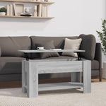 ZNTS Coffee Table Grey Sonoma 101x49x52 cm Engineered Wood 819273