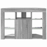 Corner LED TV Cabinet Grey Sonoma 100x40x68cm Engineered Wood 889791