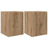 TV Wall Cabinet Wall-mounted 2 pcs Artisian Oak 30 x 31 x 40 cm 892268