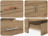 Storage Bed Frame Artisan Oak 120 x 200 cm Engineered Wood 3335308