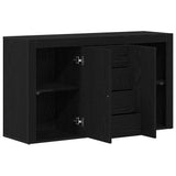 Sideboard Black Oak 120 x 36 x 69 cm Engineered Wood 3333865