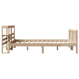 Bed Frame without Mattress 150x200 cm King Size Solid Wood Pine 3305763