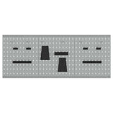 Tool Wall Panel 3 pcs Grey 150 x 1 x 60 cm 4103482