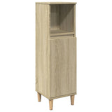 ZNTS 3 Piece Bathroom Furniture Set Sonoma Oak Engineered Wood 3307669