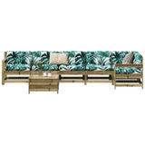 ZNTS 7 Piece Garden Sofa Set Impregnated Wood Pine 3250891