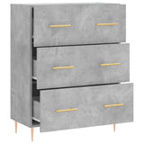 Sideboard Concrete Grey 69.5x34x90 cm Engineered Wood 827840