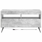 LED TV Cabinet Concrete Grey Engineered Wood 897658