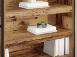Book Cabinet 2 pcs Old Wood 80 x 30 x 155 cm Engineered Wood 3403008