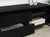 TV Cabinet Black Oak 100 x 36 x 49.5 cm Engineered Wood 886558
