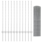 Fence and Post Silver 1 x 25 m Steel 3336204