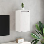 ZNTS Wall Cabinet White 30x30x60 cm Solid Wood Pine 813487