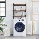 Washing Machine Shelf Old Wood 67 x 25 x 163 cm Engineered Wood 883550