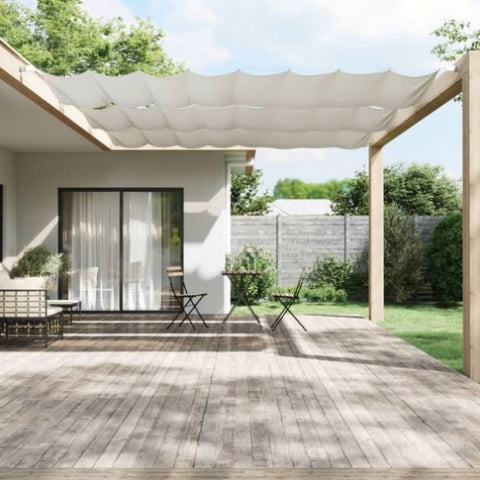 Vertical Awning White 140x800 cm Oxford Fabric 148168