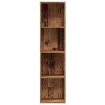 ZNTS Book Cabinet/TV Cabinet Old Wood 36x30x143cm Engineered Wood 855812