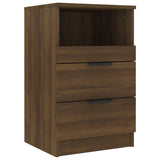 ZNTS Bedside Cabinets 2 pcs Brown Oak Engineered Wood 817044