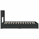 Bed Frame with Storage and Headboard Black 90 x 190 cm 3414420