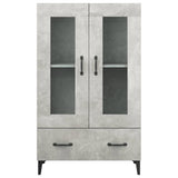 Highboard Concrete Grey 70x31x115 cm Engineered Wood 812559