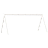 Kids' Bed Roof White 209x95.5x88 cm Solid Wood Pine 846947