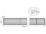Gabion with 3.5 mm Wire and 5x2.5 cm Mesh 450x30x50 cm 3461739