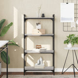 Bookcase 4-Tier Grey Sonoma 60x30x120 cm Engineered Wood 837655