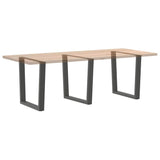 Dining Table Legs V-Shape 3 pcs Anthracite 80x cm Steel 4012666