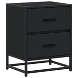 Bedside Cabinets 2 pcs Black 40x31x50 cm Engineered Wood 848675