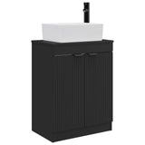 Bathroom Vanity with Sink Black 54 x 35 x 83 cm Engineered Wood 890159