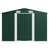 Garden Shed Green 257x990x181 cm Galvanised steel 47036