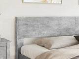 Bed Frame with Storage and Headboard Concrete Grey 200 x 200 cm 3414278