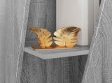Side Shelf Grey Sonoma 33 x 32 x 70.5 cm Engineered Wood 892413