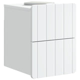 Wall-Mounted Bedside Cabinet White 33 x 34.5 x 43 cm 898295