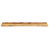 Desk Top with Curve 160x50x2.5 cm Solid Wood Rough Mango 370183