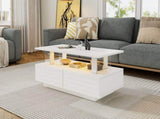 Coffee with Open Storage, Centre, Sofa Side with 2drawers, Rectangle Coffee End N605P345684W