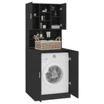 ZNTS Washing Machine Cabinet Black 3082009