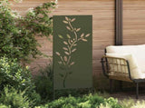 Garden Privacy Screen Olive green 50 x 140 cm Cold-rolled steel 876325