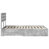 Bed Frame with Drawer with Headboard Manual Engineered Wood 3411670